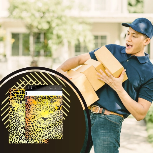 Stylowy, leopardzi design