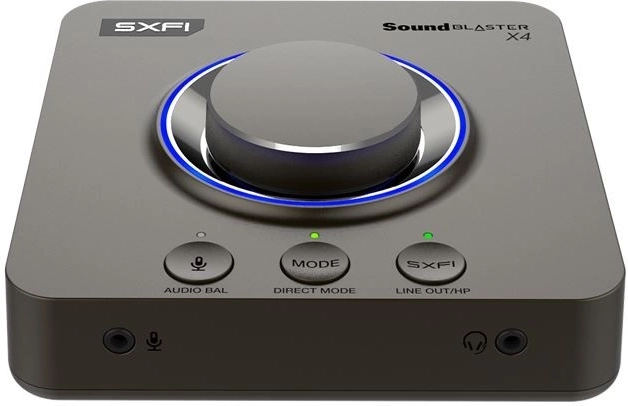 zewnętrzna karta dźwiękowa Sound Blaster X4 7.1 USB DAC z Super X‑Fi i SmartComms