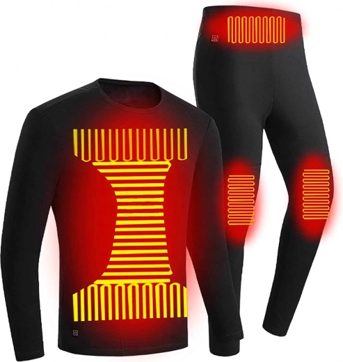 Podgrzewana bielizna termiczna zestaw 3XL z zasilaniem USB