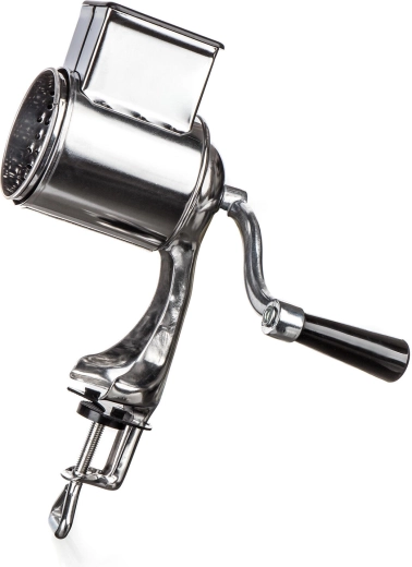 Nierdzewny ręczny młynek do bułki tartej, orzechów i sera CULINARIA z mocowaniem śrubowym