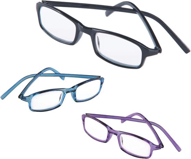 Unisex okulary do czytania z dioptriami +1.00 do +3.50, mix wzorów