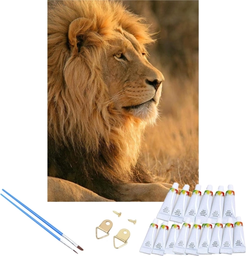 Motyw lwa i rama do natychmiastowego zawieszenia