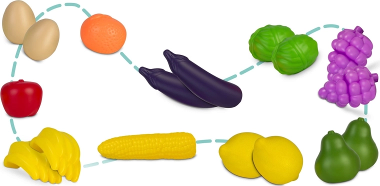 Bogaty zestaw żywności i akcesoriów