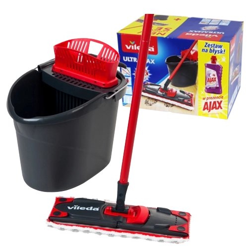Vileda Ultramax zestaw mopa i wiadra z wyciskaczem