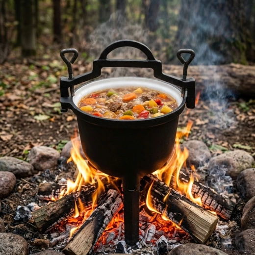 Stabilne gotowanie nad otwartym ogniem