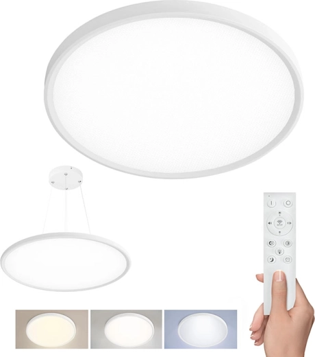 Solight LED plafon Estela White UGR z pilotem 40 W 4300 lm 50 cm