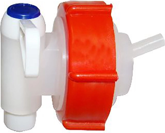 Zakrętka z kranem spustowym do kanistrów 15–25 l i beczek SDH 40–50 l, plastik