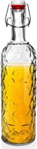 Szklana butelka z klipem 1,1 l