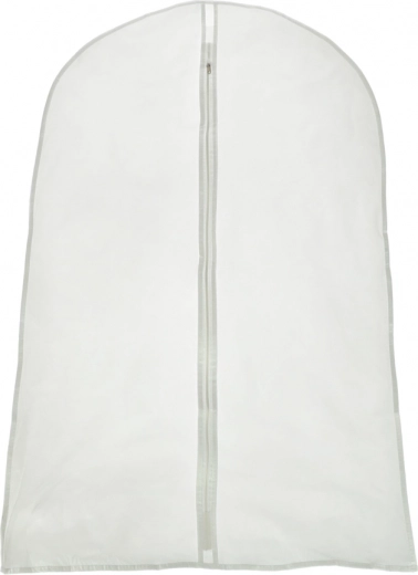 Ochronny pokrowiec na odzież 60 × 100 cm z zamkiem – Przezroczysty