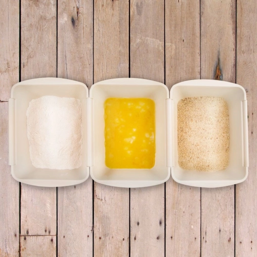 Łączony zestaw do czystego panierowania