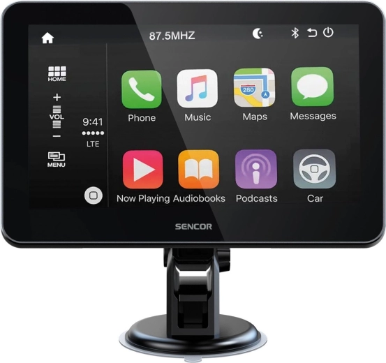 Sencor SCT M750BWT wyświetlacz samochodowy z bezprzewodowym Apple CarPlay i Android Auto oraz kamerą cofania
