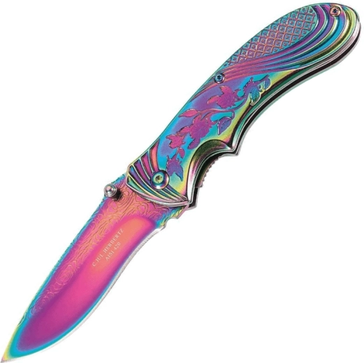 Herbertz Rainbow składany nóż kieszonkowy 8 cm, tęczowy