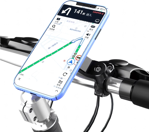 Uchwyt na telefon do roweru i motocykla z tłumieniem drgań