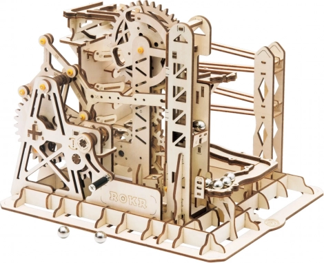 ROKR drewniana kolejka kulkowa Explorer – puzzle 3D