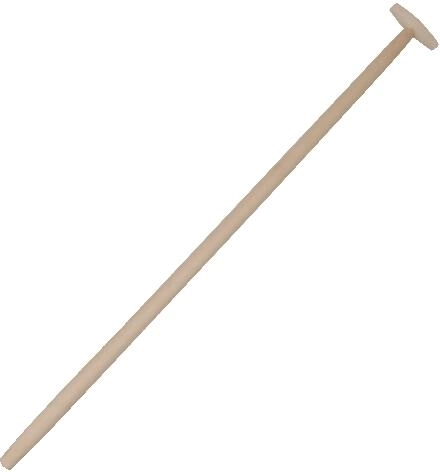 Drewniany trzonek do łopaty z uchwytem T 120 cm