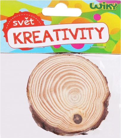 Drewniane kółeczko 6–7 × 0,5 cm, zestaw 2 szt.