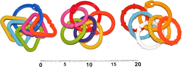 Kolorowe kółeczka dla niemowląt