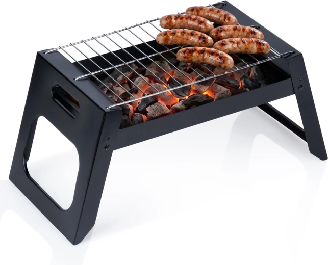 Vilde składany przenośny grill na węgiel drzewny 46 × 22 × 22 cm