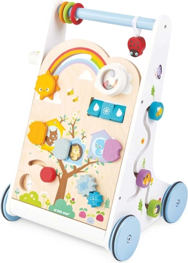 Drewniany edukacyjny chodzik i pchacz dla dzieci Le Toy Van