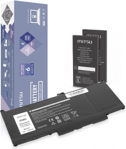 Bateria MITSU do Dell Latitude 5300/5310/7300/7400, 7200 mAh (55 Wh) 7,6 V