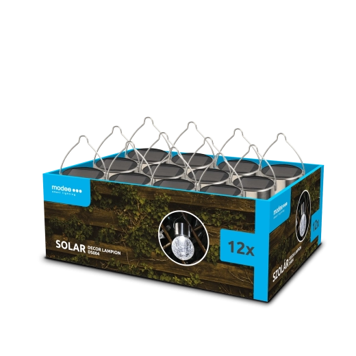 Modee dekoracyjne solarne lampiony LED do ogrodu (12 szt.)