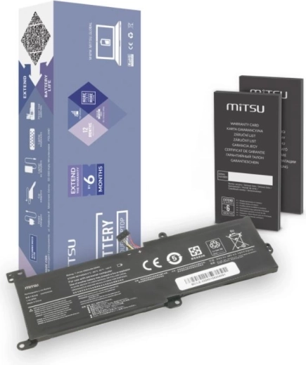 Bateria MITSU do Lenovo IdeaPad 320 (4050 mAh, 30 Wh, 7,4–7,6 V)