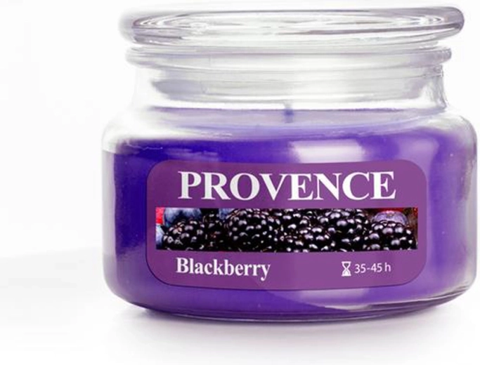 Świeca zapachowa w szkle PROVENCE jeżyna 45 godzin