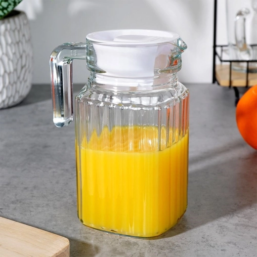 Wytrzymałe, przejrzyste szkło z ryflowaniem