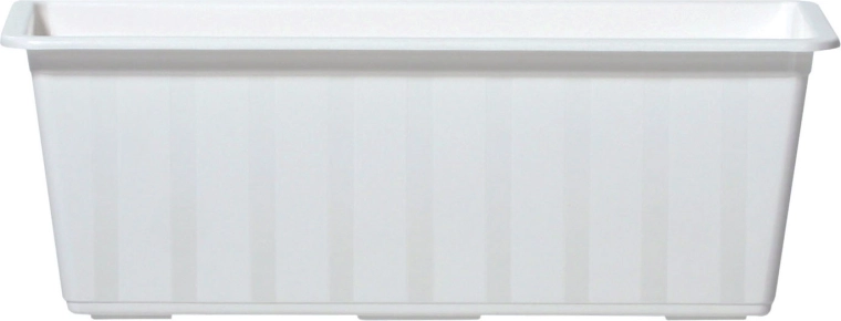 Plastowa skrzynka balkonowa 100 cm AGRO – biała