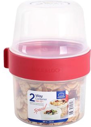 Dwukomorowy pojemnik na żywność Lock&Lock 2w1 670 ml