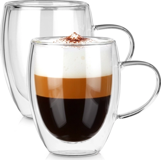 Termiczne szklanki z podwójną ścianką 320 ml, 2 szt.