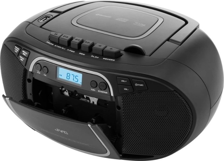 Magnetofon kasetowy i radio FM z pamięcią