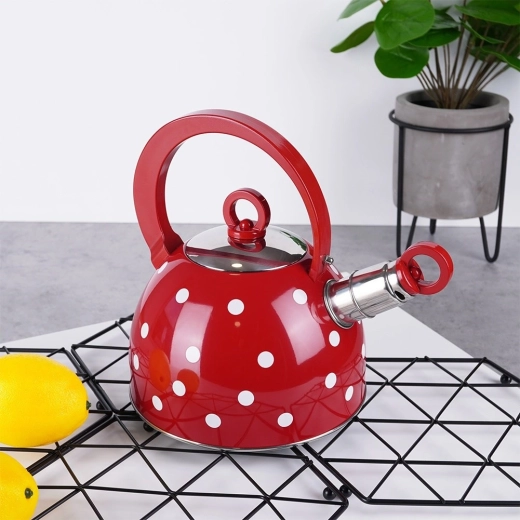 Stylowy retro design z kropkami