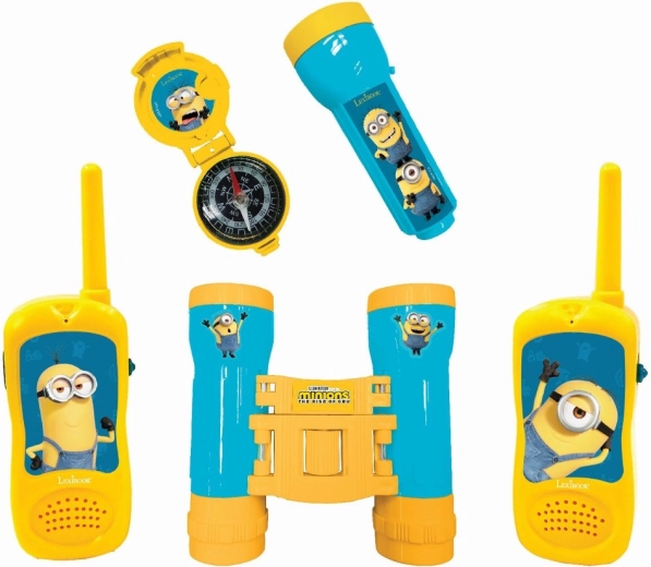 Zestaw przygodowy Minionki z krótkofalówkami, lornetką i kompasem