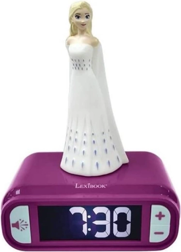 Dziecięcy budzik z nocnym światłem Kraina Lodu Elsa