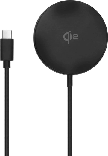 Solight magnetyczna ładowarka bezprzewodowa Qi2 15 W z USB-C, kompatybilna z MagSafe