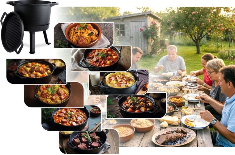 Pokrywa 2 w 1: patelnia i płyta grillowa