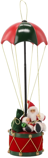 Świąteczna wisząca dekoracja Święty Mikołaj ze spadochronem 60 cm