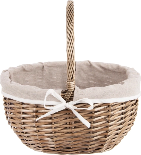 Solidne ręczne plecenie z naturalnej wikliny