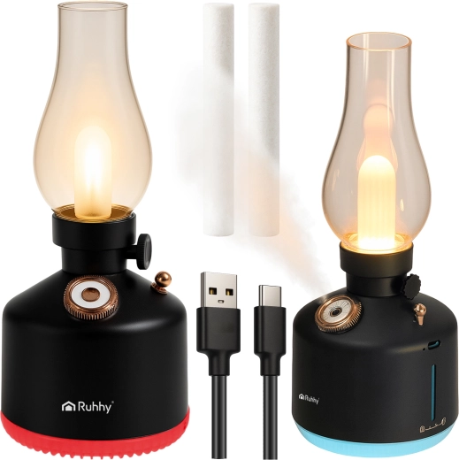 Nawilżacz powietrza i lampka nocna Ruhhy Aive retro RGB LED USB - 1 szt.