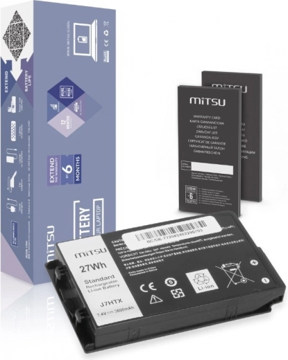 Bateria MITSU do tabletu Dell Latitude 12 Rugged 7202/7212/7220 (3600 mAh, 27 Wh)