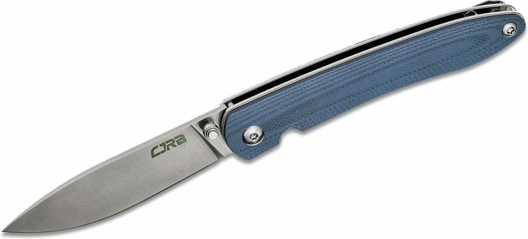 CJRB Ria składany nóż kieszonkowy 7,5 cm, niebiesko-szary G10