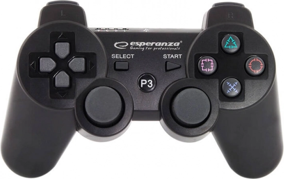 Bezprzewodowy gamepad ESPERANZA do PS3, Bluetooth, czarny