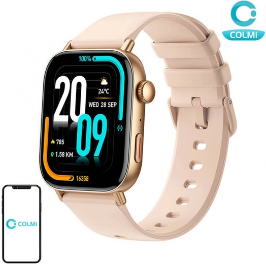 Inteligentny zegarek Colmi C8 Max złoty