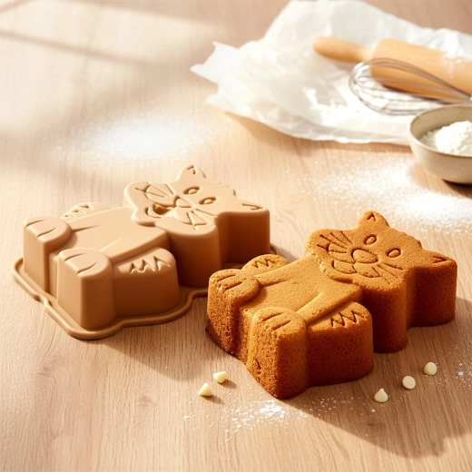 Efektowny trójwymiarowy kształt kota