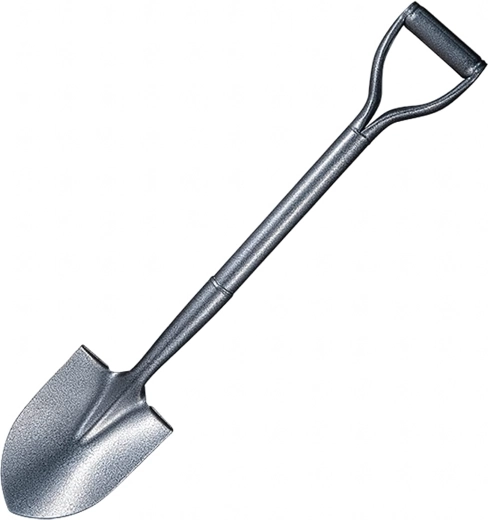 Metalowy szpadel ogrodowy z metalowym trzonkiem 100 cm, ekstra solidny