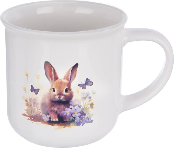 Ceramiczny kubek wiosenny z zajączkiem 0,35 l