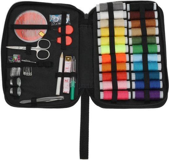 Przenośny zestaw do szycia w etui 47 szt.