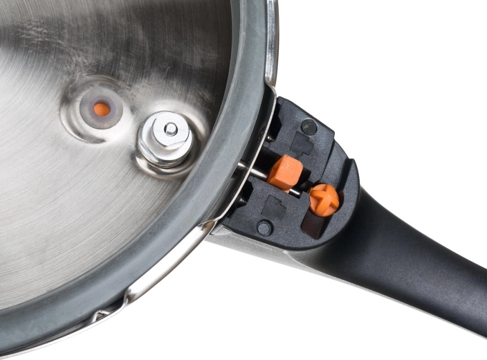 Bezpieczne zamknięcie z blokadą i zaworem roboczym