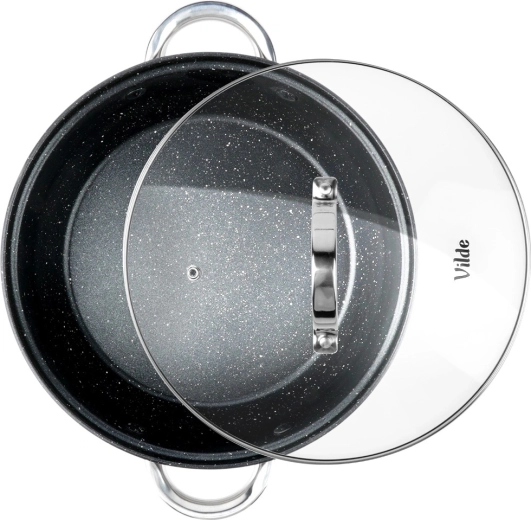 Nieprzywierające wnętrze granitowe dla łatwego gotowania